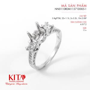 Vỏ Nhẫn Kim Cương Vàng Trắng